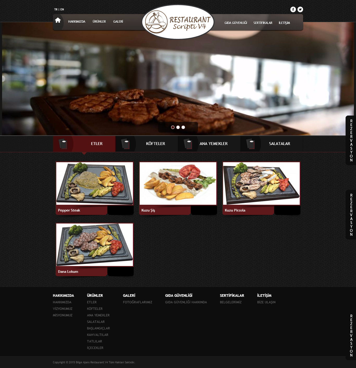 Bilge Ajans Restaurant V4 Tasarımı